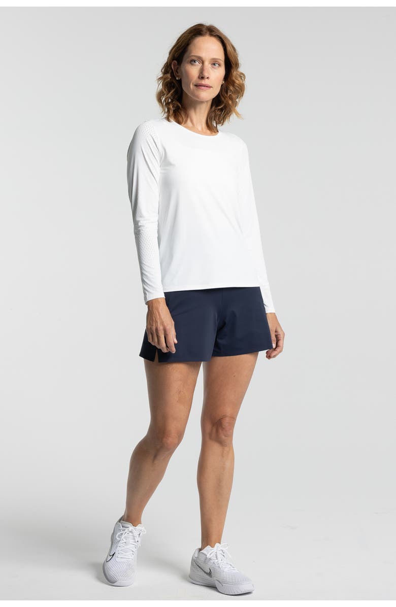 AVI Rally Pickleball Long Sleeve, Alternate, color, White Lotus