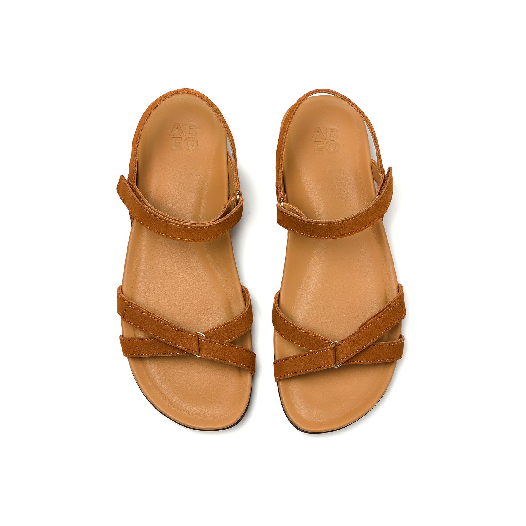 Oasis Cross Sandal, Alternate, color, Pecan