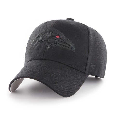 Men's '47 Black Baltimore Ravens  Tonal MVP Adjustable Hat