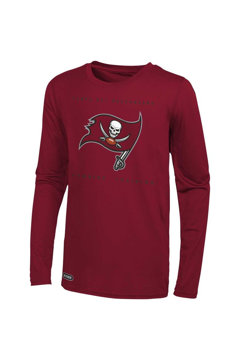 Men's Red Tampa Bay Buccaneers Side Drill Long Sleeve T-Shirt, Alternate, color, Red
