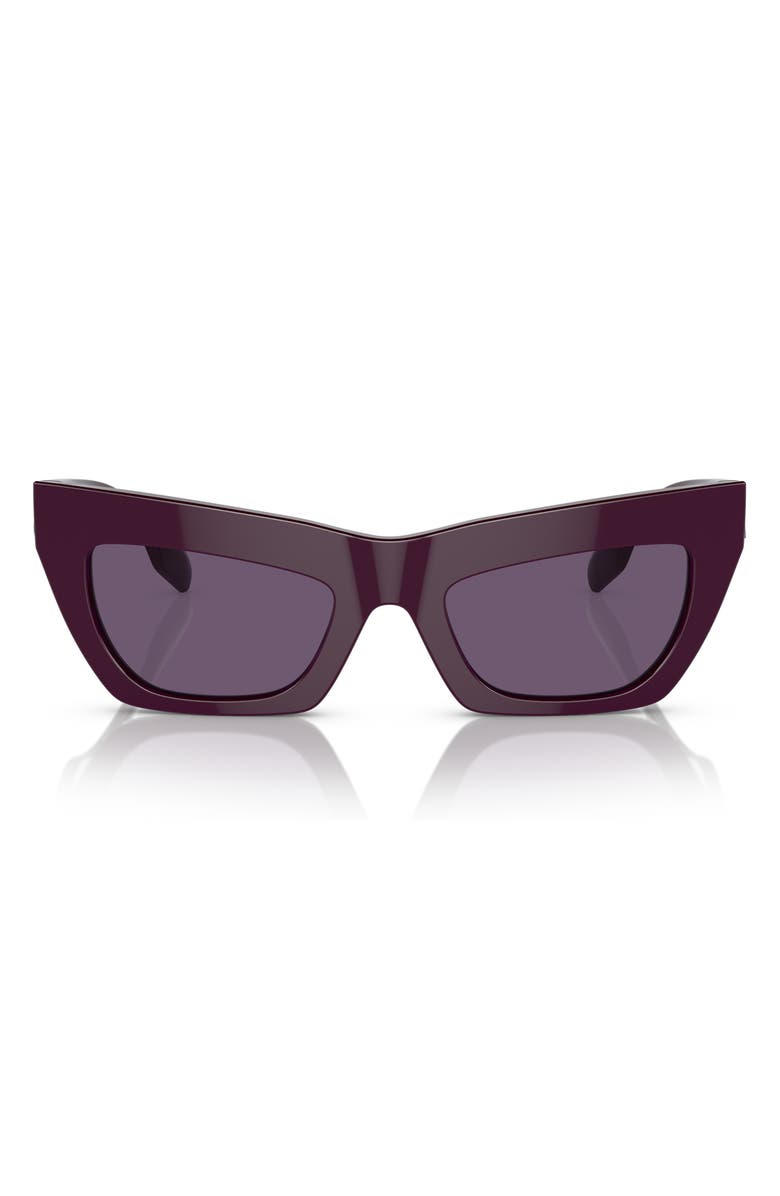 Burberry 51mm Cat Eye Sunglasses, Main, color, Violet