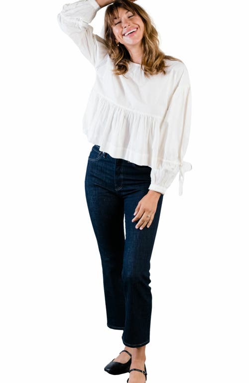 ABLE Holly Kick Flare in Rinse Wash 