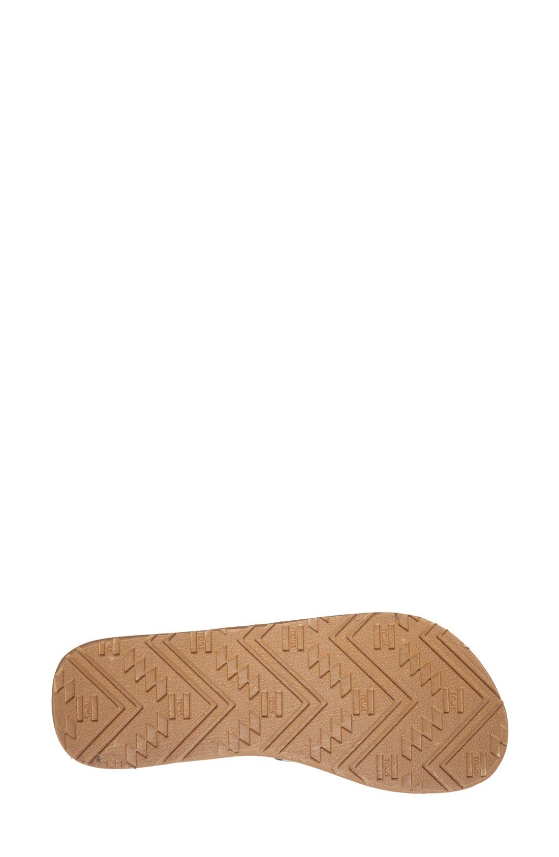 TOMS 'Solana' Burlap Flip Flop, Alternate, color, 
