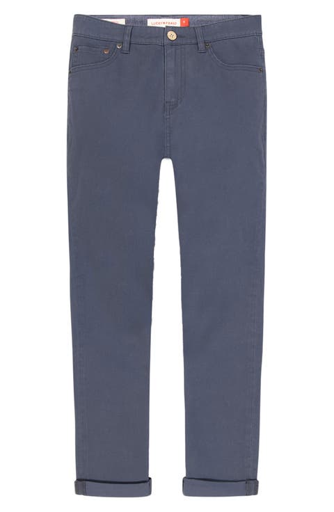 Kids' Slim Fit Five-Pocket Twill Pants (Big Kid)