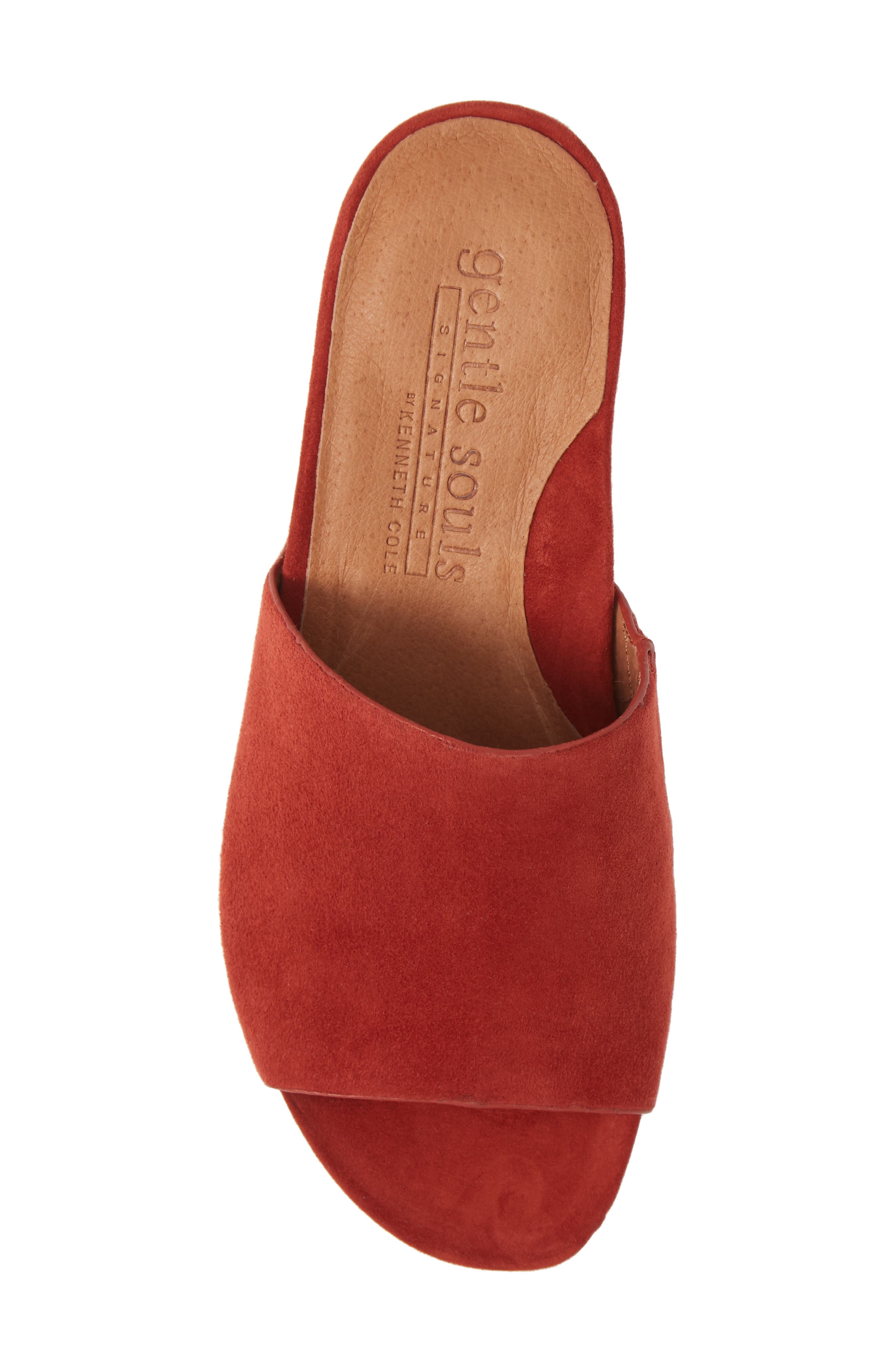 by Kenneth Cole Gianna Slide Sandal, Alternate, color, DARK RED LEATHER