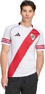 adidas Men's adidas White Club Atlético River Plate 2025/26 Home Replica Jersey