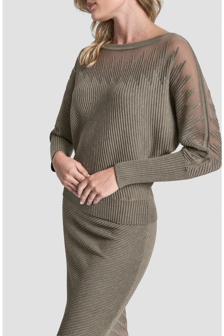 Illusion Rib Boatneck Sweater, Alternate, color, CITY TAUPE HEATHER