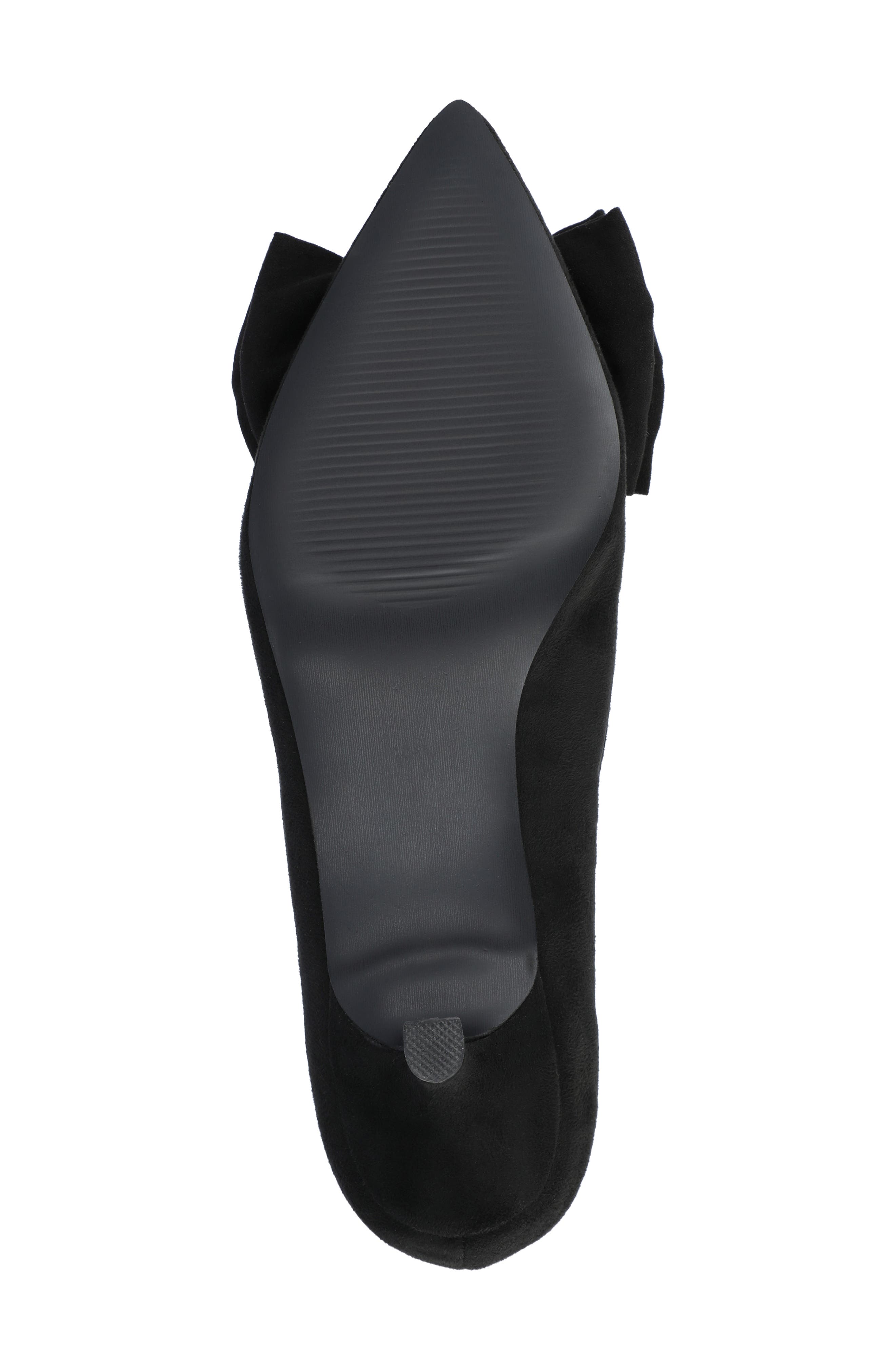 Journee Collection JOURNEE Orana Bow Kitten Heel Pump, Alternate, color, Black