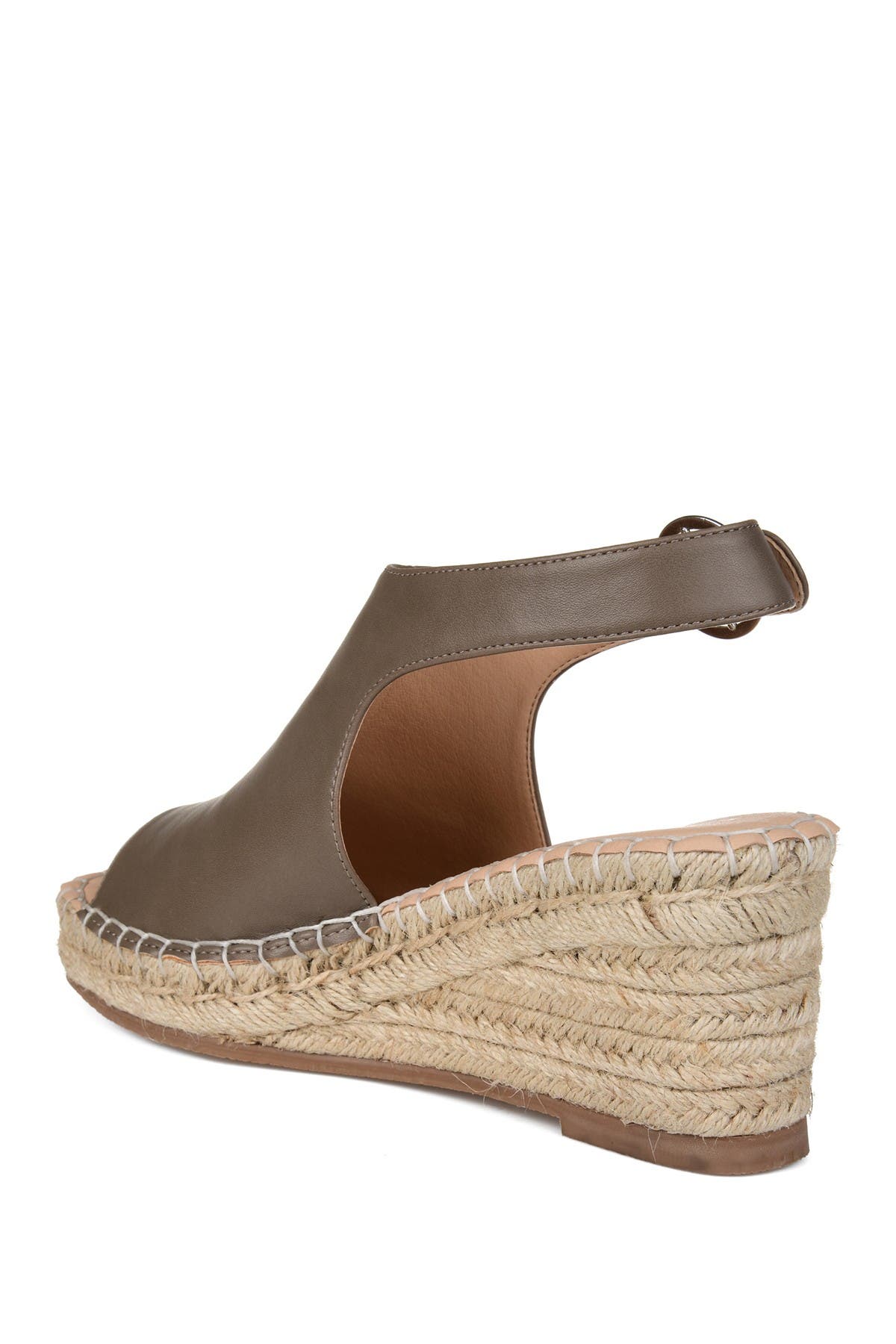 Journee Collection JOURNEE Crew Espadrille Wedge Sandal, Alternate, color, Taupe