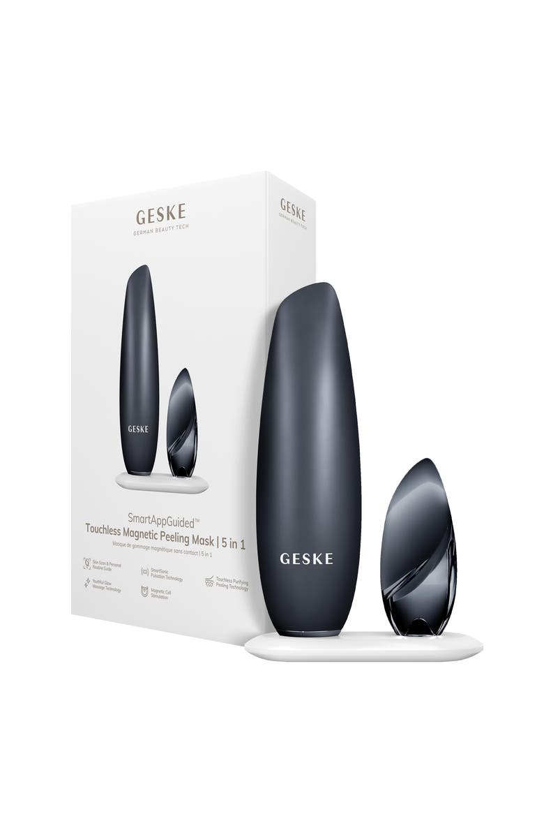 GESKE SmartAppGuided Touchless Magnetic Peeling Mask | 5 in 1, Main, color, Black
