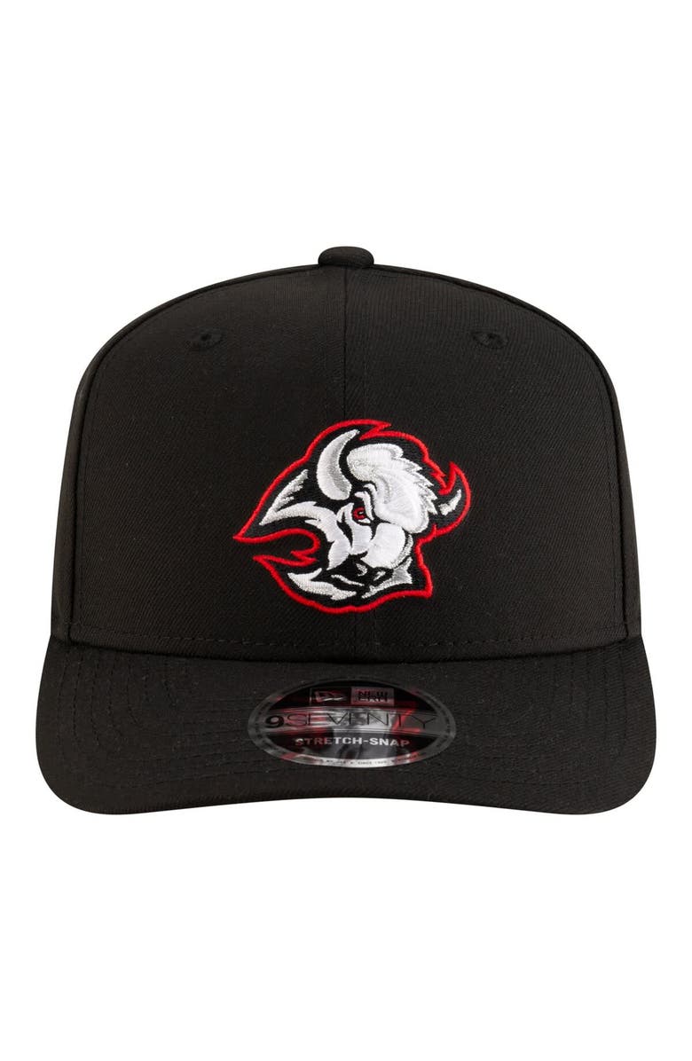 New Era Men's New Era  Black Buffalo Sabres 9SEVENTY Stretch-Snap Adjustable Hat, Alternate, color, Black