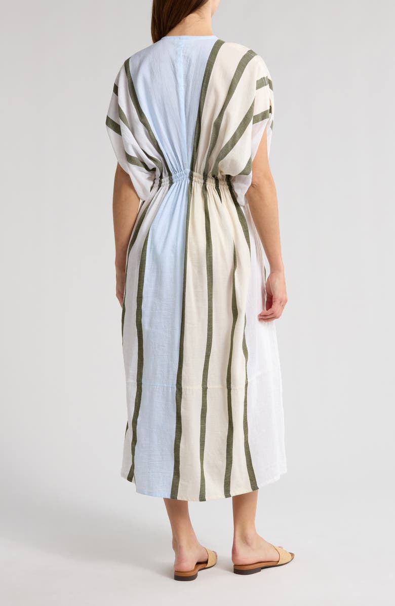 lemlem Leila Plunge Cover-Up Dress, Alternate, color, Entoto Sage