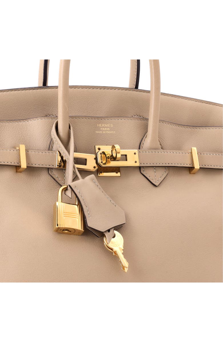 Pre-Owned Hermes Birkin Handbag Light Swift with Gold Hardware 25, Alternate, color, Trench