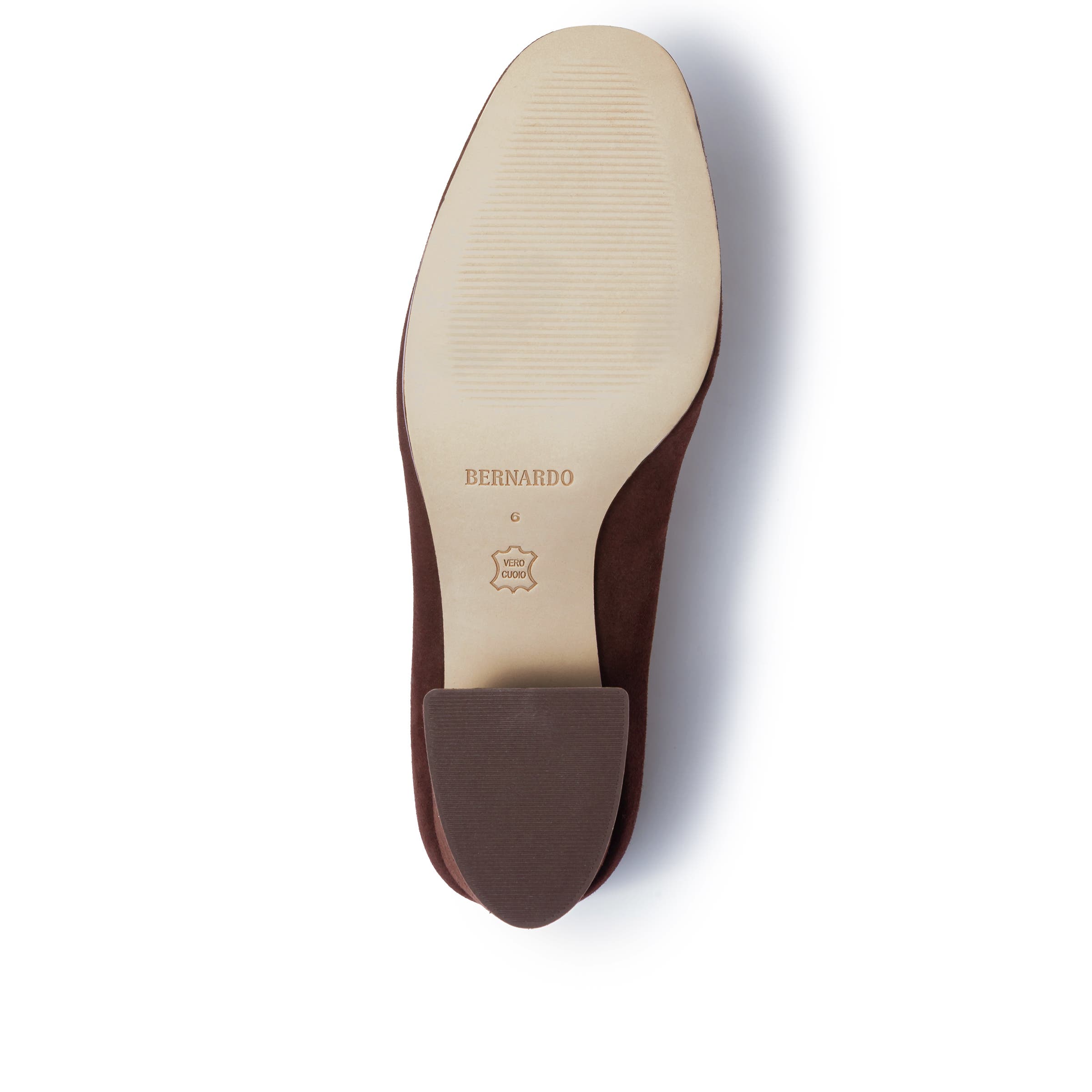 Bernardo Footwear Nessa Block Heel Loafer Pump, Alternate, color, Espresso