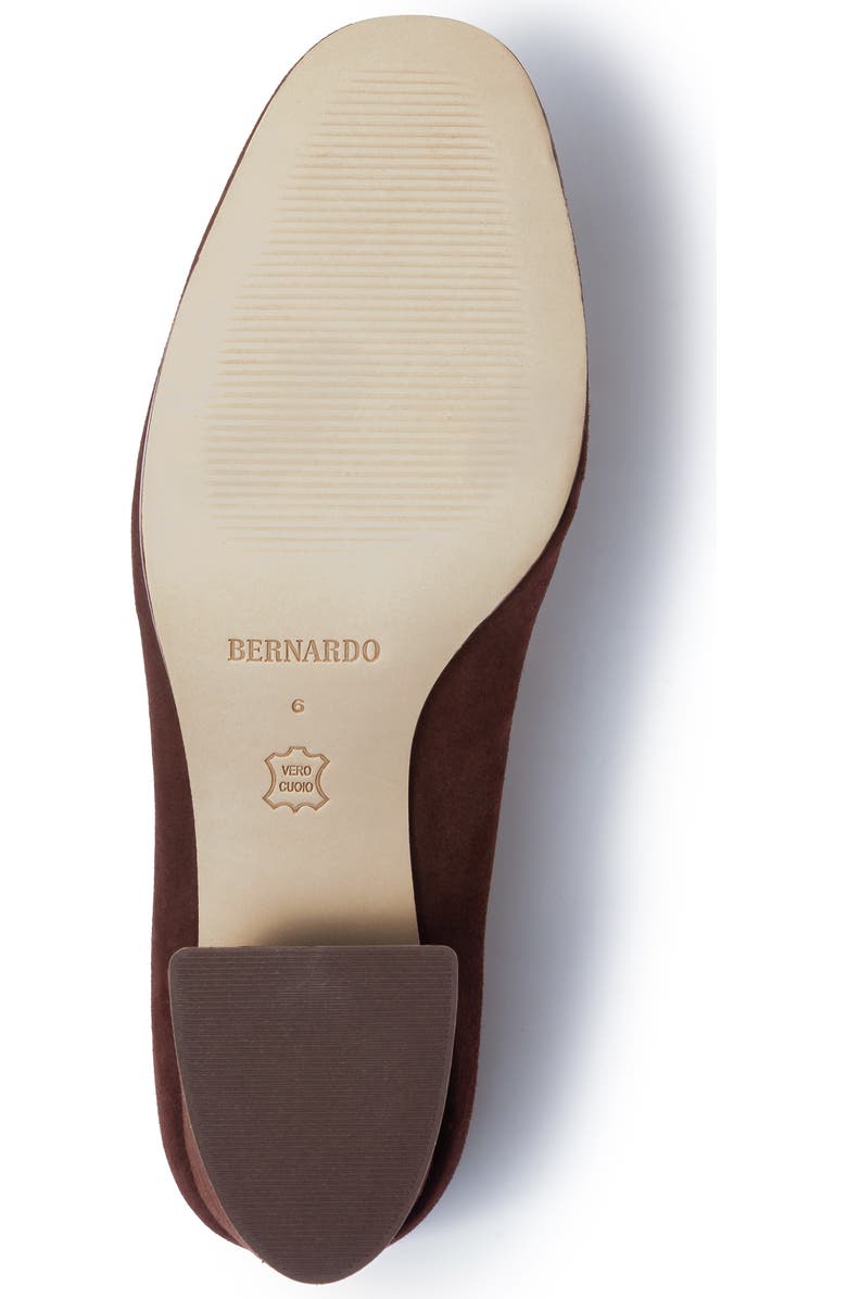 Bernardo Footwear Nessa Block Heel Loafer Pump, Alternate, color, Espresso
