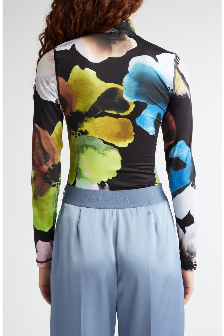 Watercolor Bloom Jersey Top, Alternate, color, WATERCOLOR BLOOM MAXI