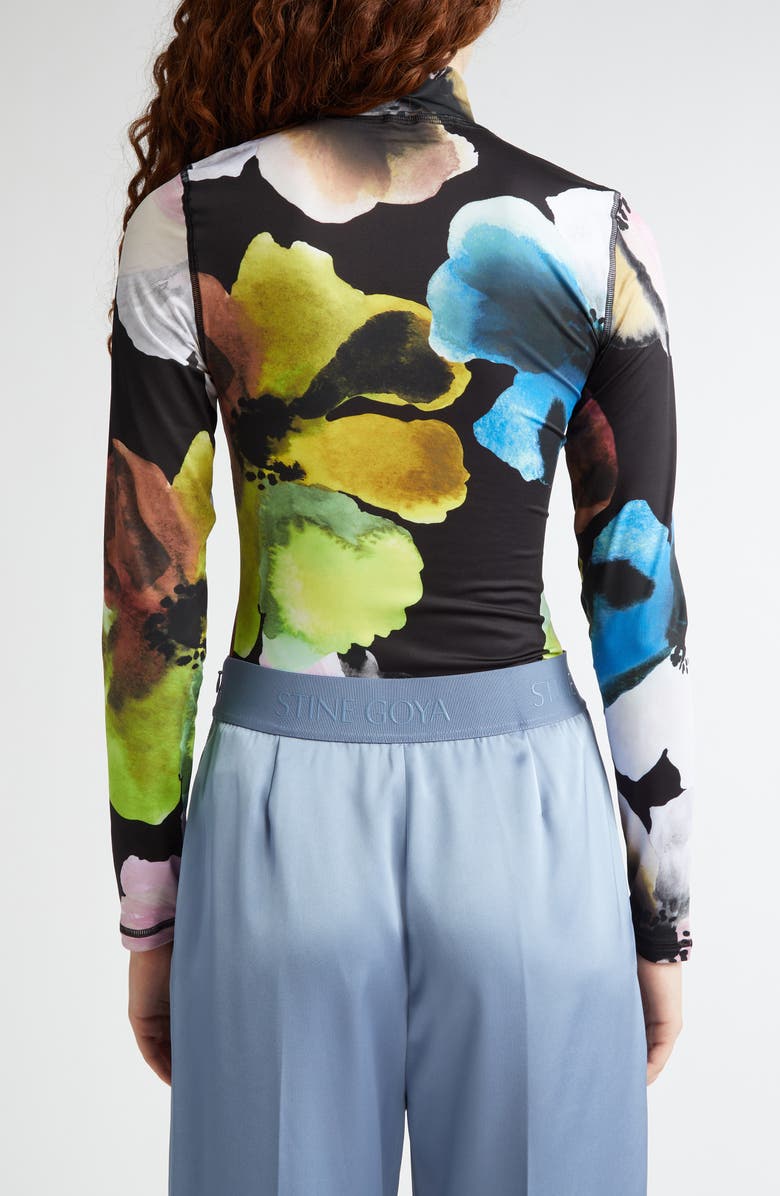 Stine Goya Watercolor Bloom Jersey Top, Alternate, color, 