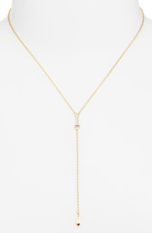 Nordstrom Cubic Zirconia Y-necklace In Gold