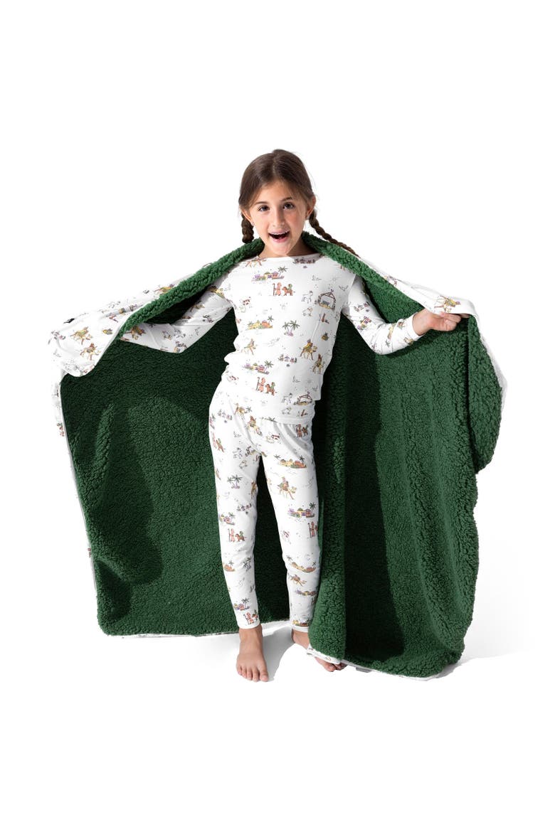 Kids' Yuletide Set of 2 Piece Pajamas, Alternate, color, Yuletide