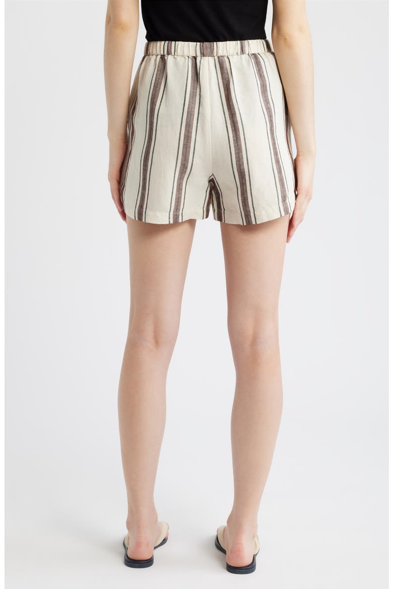 Austin Tie Waist Shorts, Alternate, color, SEQUOIA STRIPE