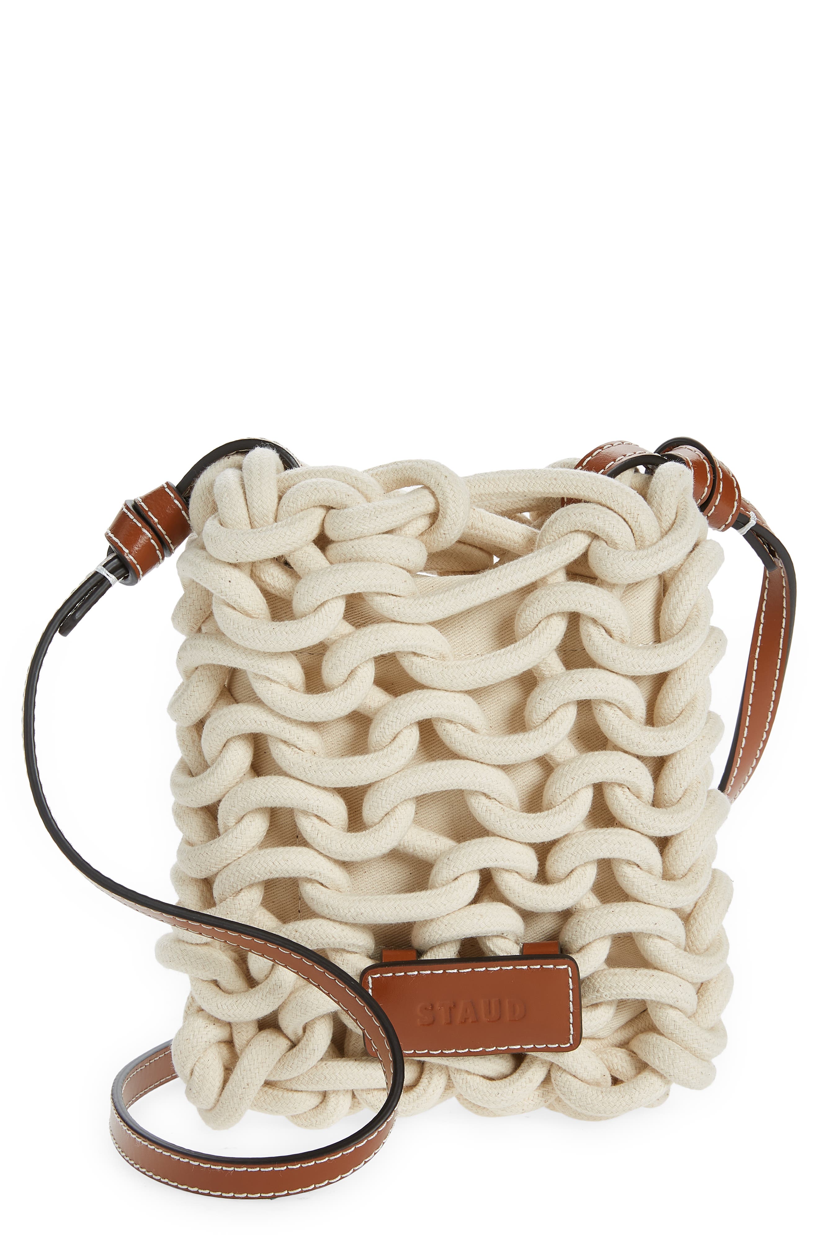 STAUD Mini Corda Crossbody Bag, Main, color, 