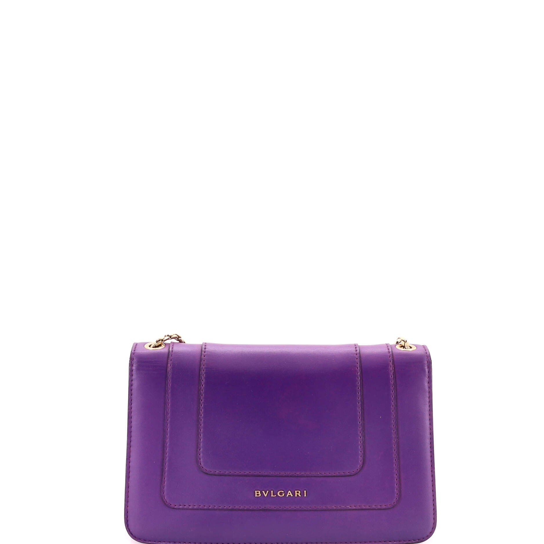 Serpenti Crossbody Bag Leather Small, Alternate, color, Purple