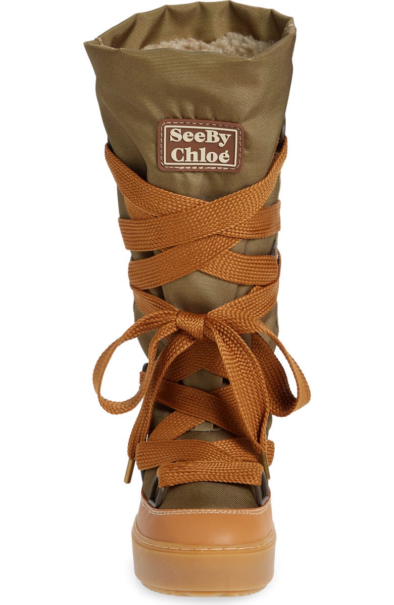 See by Chloé Naina Faux Shearling Lined Boot, Alternate, color,