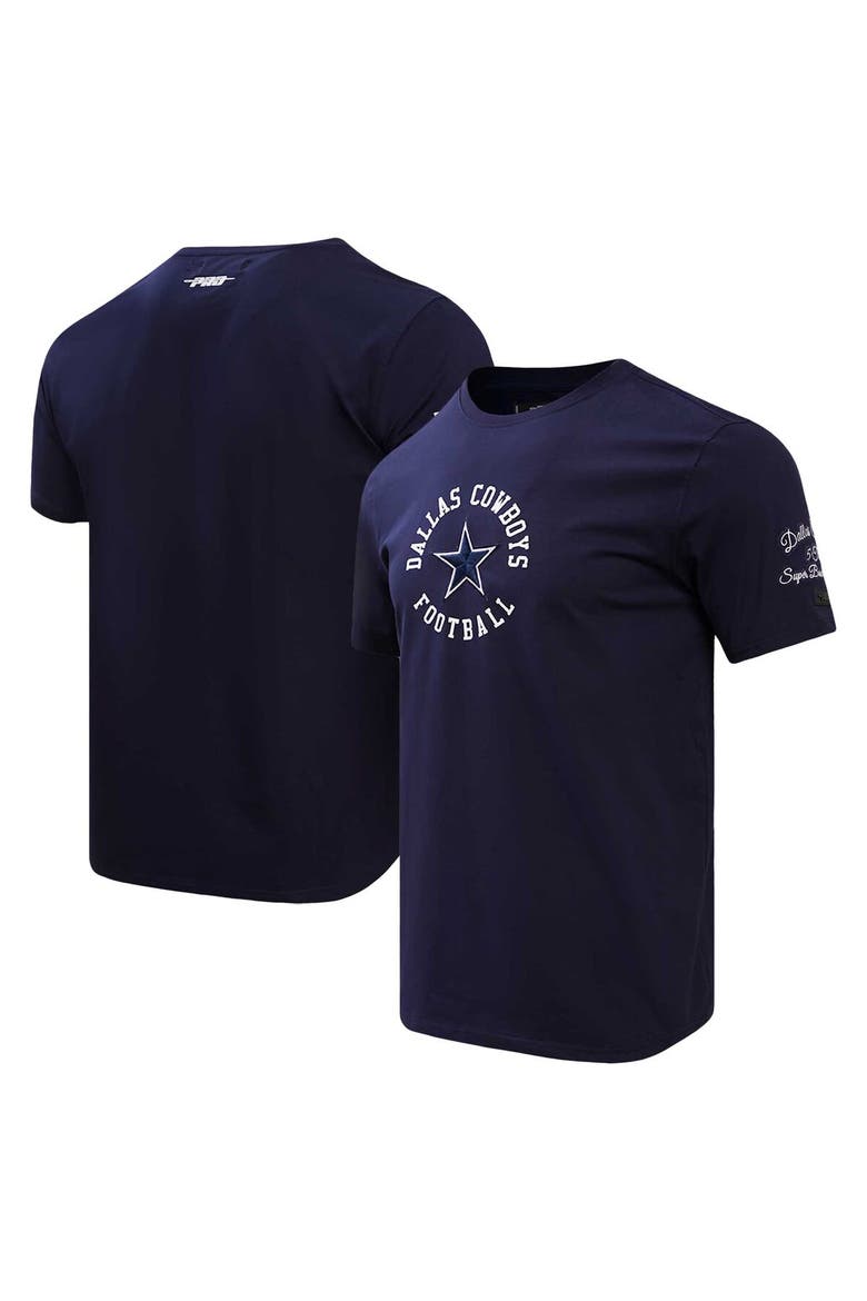 Men's Pro Standard Navy Dallas Cowboys Hybrid T-Shirt, Main, color, Navy
