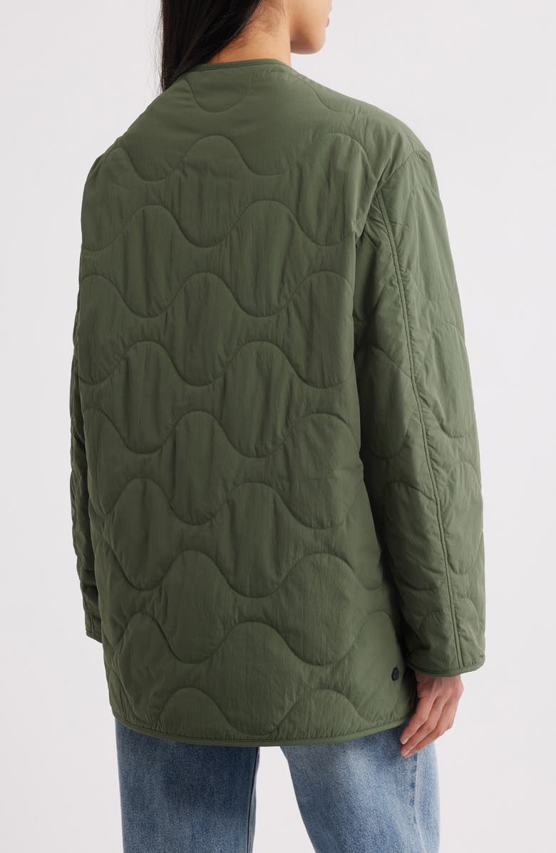 Save The Duck Bubble Water Repellent Quilted Jacket, Alternate, color, Thyme Green