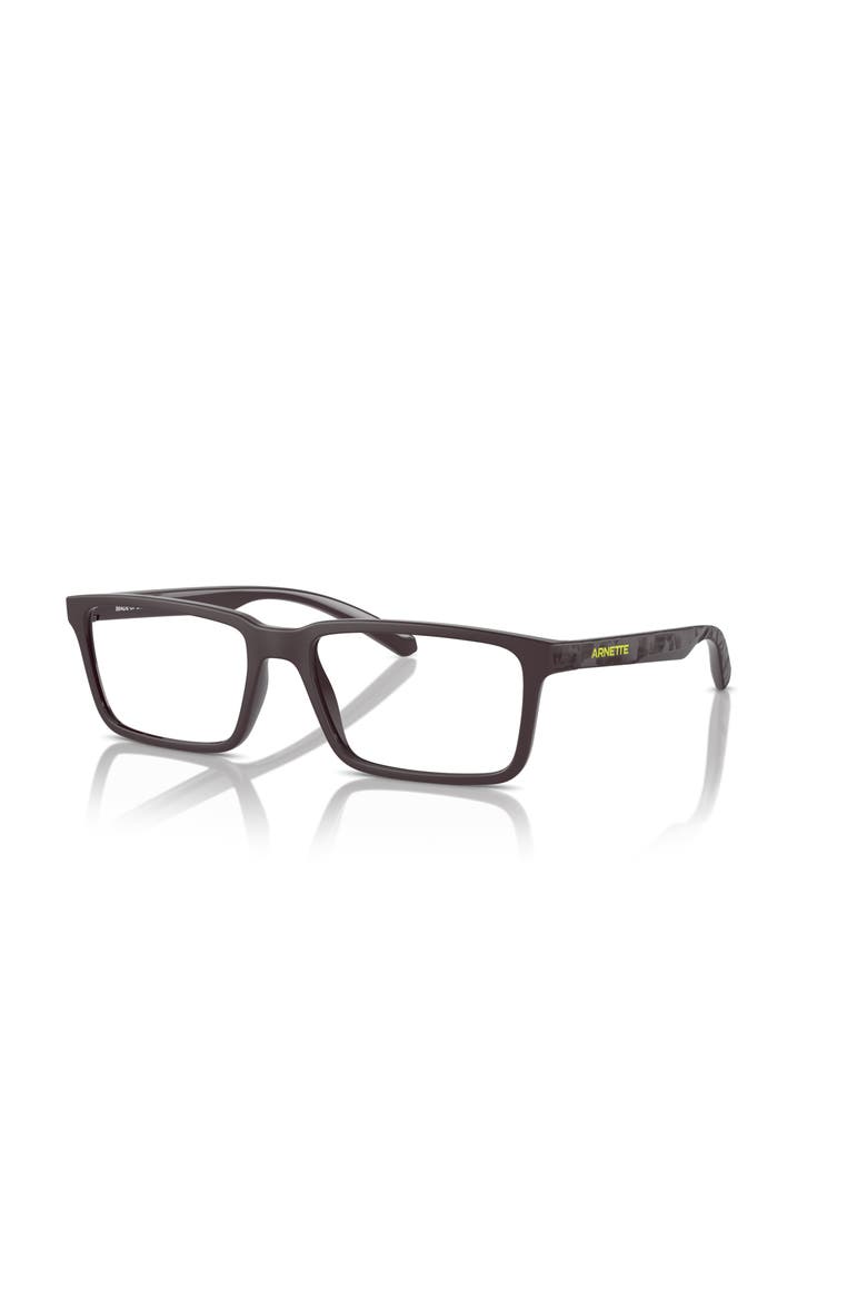 55mm Rectangle optical glasses, Main, color, Red