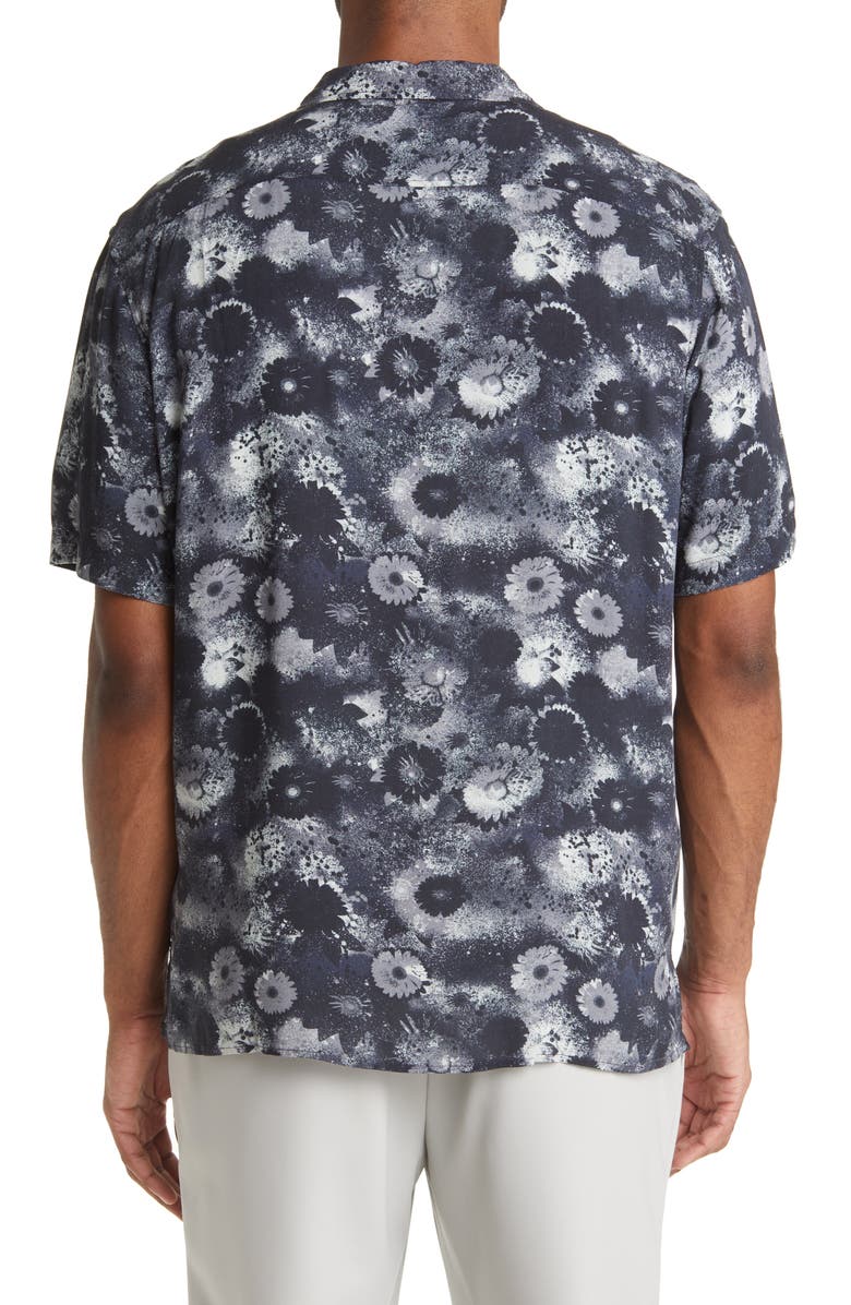 Open Edit Relaxed Fit Floral Short Sleeve Button-Up Camp Shirt, Alternate, color, 