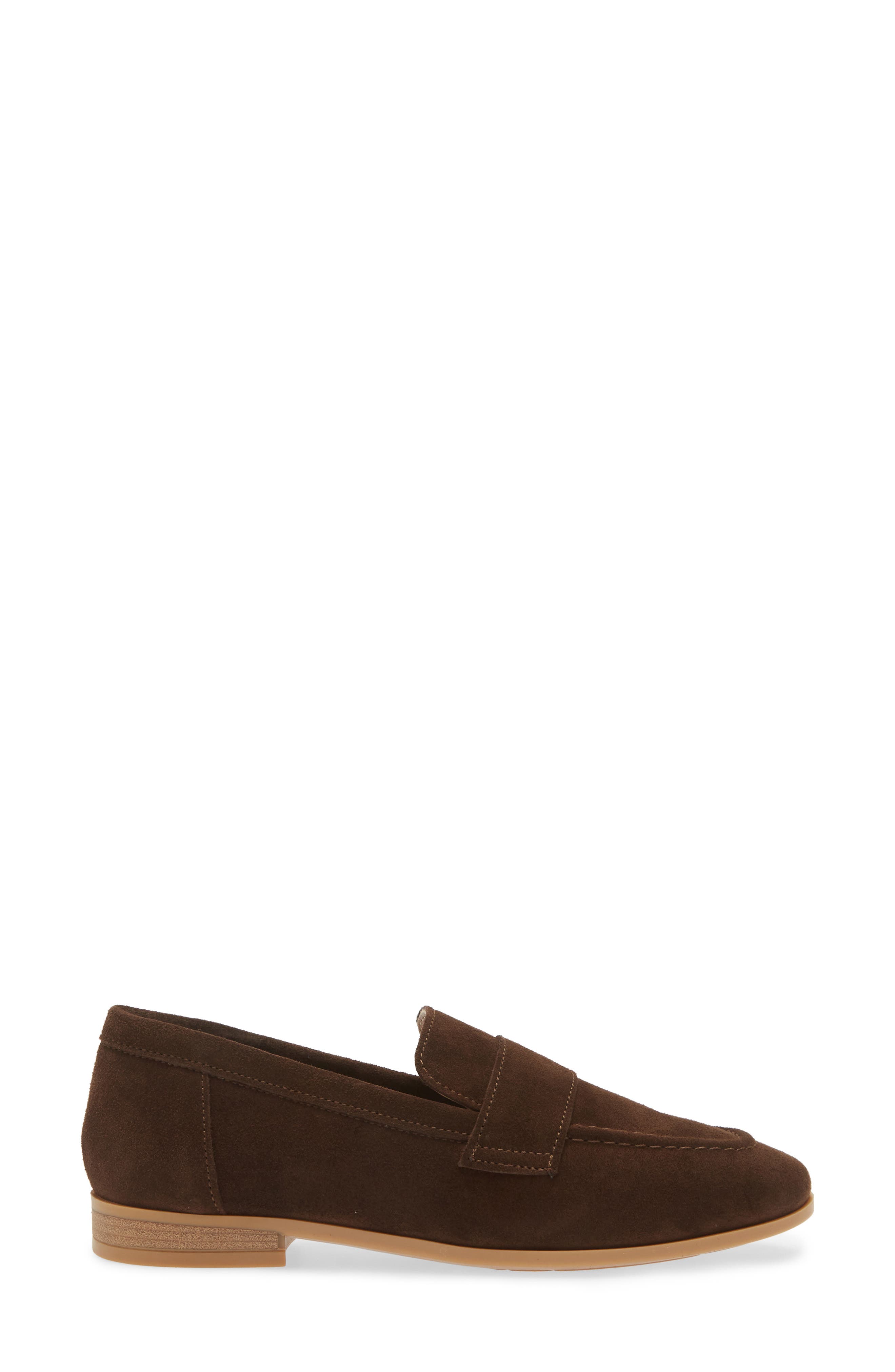 Ardelle Moc Toe Loafer, Alternate, color, T MORO SUEDE
