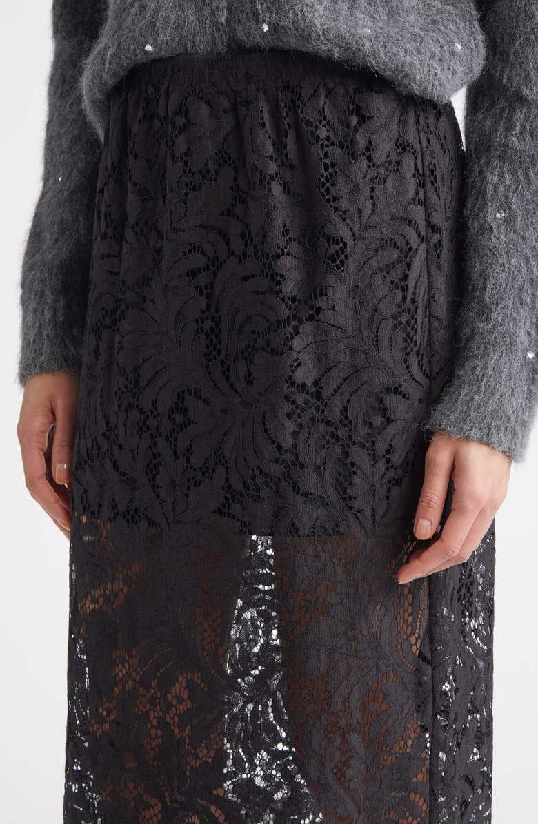 A.L.C. Lydia Lace Skirt, Alternate, color, Black