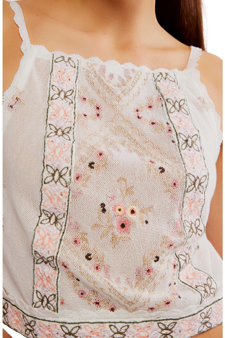 Garden Party Apron Back Top, Alternate, color, IVORY