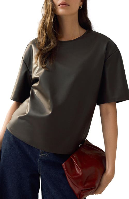 Next Coated T-shirt In Brown