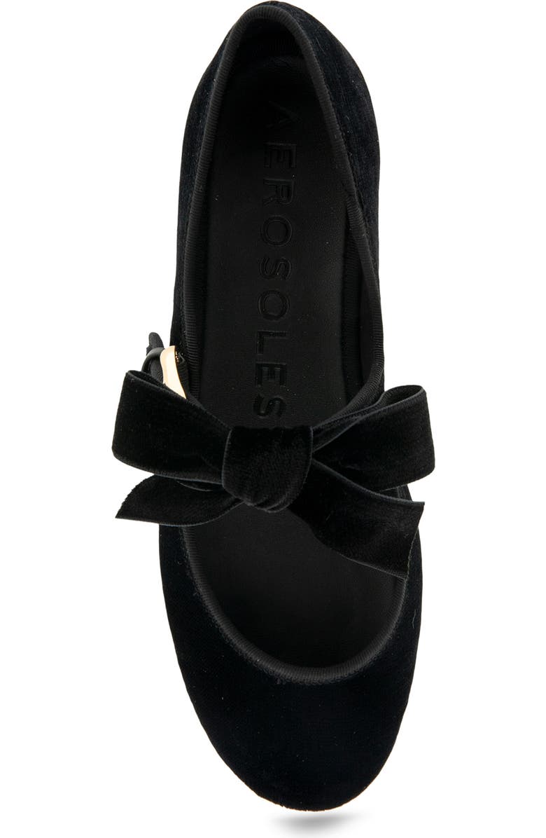 Aerosoles Poppy Mary Jane Flat, Alternate, color, Black Velvet Fabric