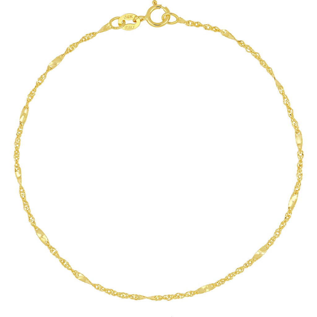 Bony Levy 14k Gold Twist Chain Bracelet In Gold