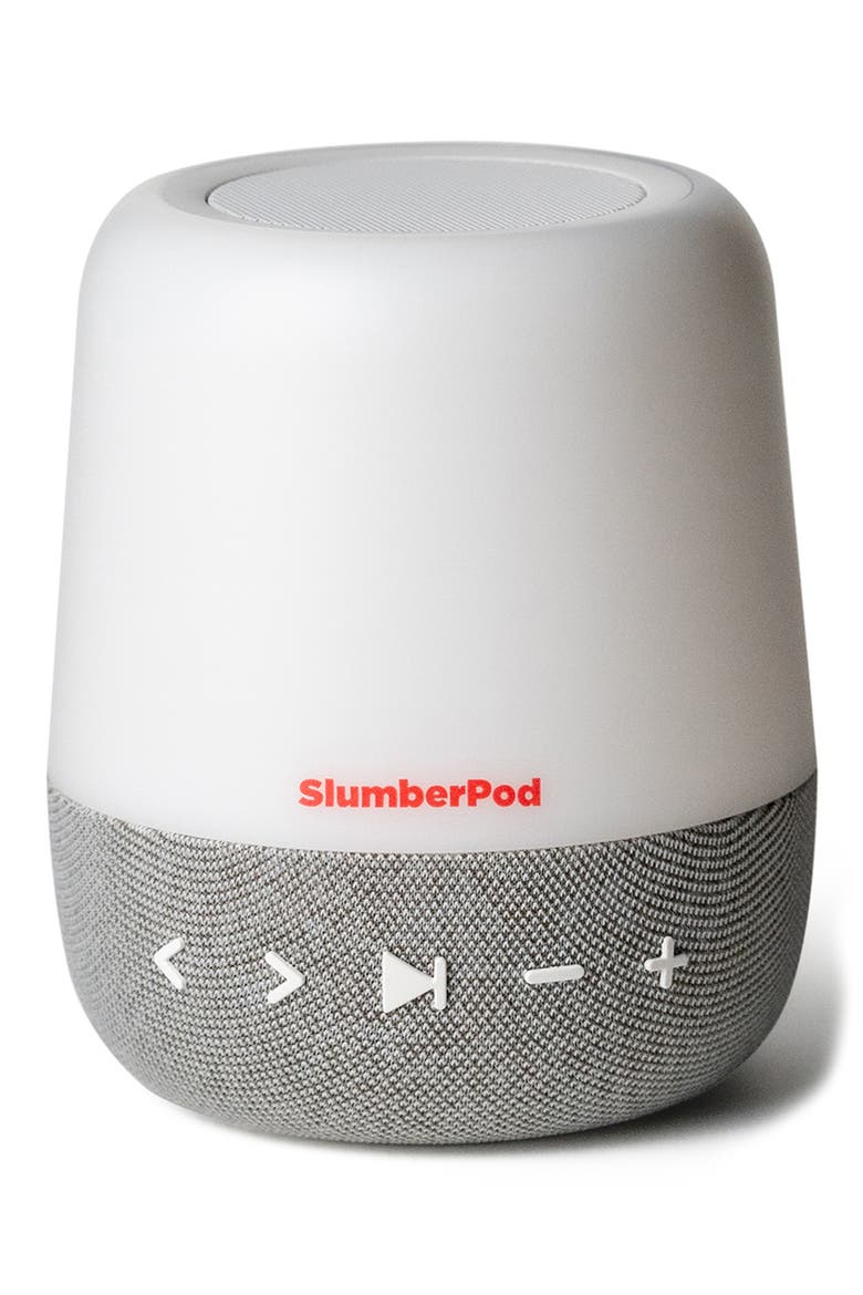 SlumberCalm 2-in-1 Sound Machine & Night Light, Main, color, WHITE/GREY