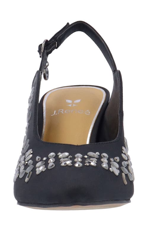 J. Reneé Solara Pointed Toe Slingback Pump In Black