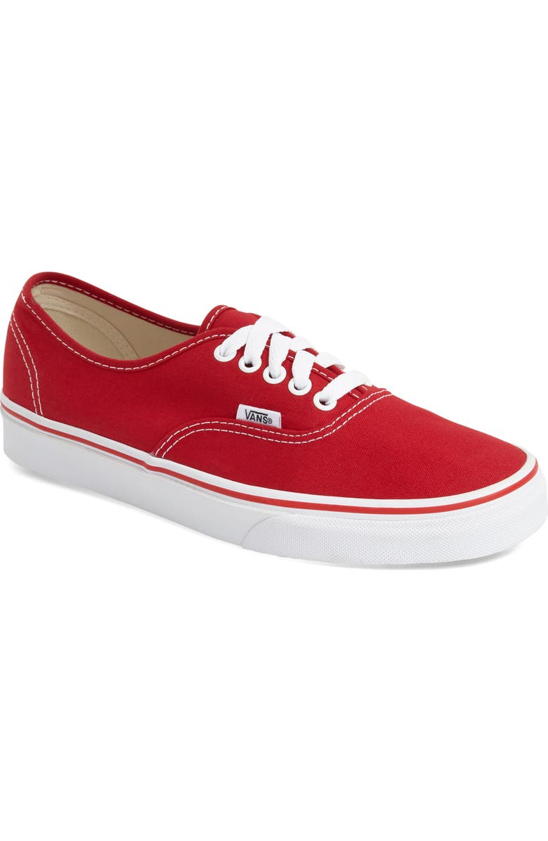 Vans Authentic Sneaker, Main, color, Red