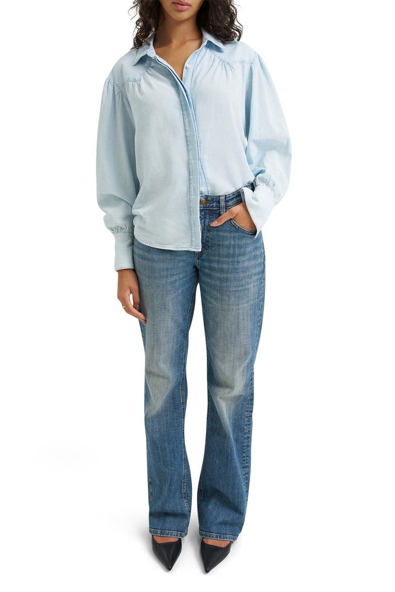 Femme Western Shirt, Alternate, color, BEND THE LIGHT
