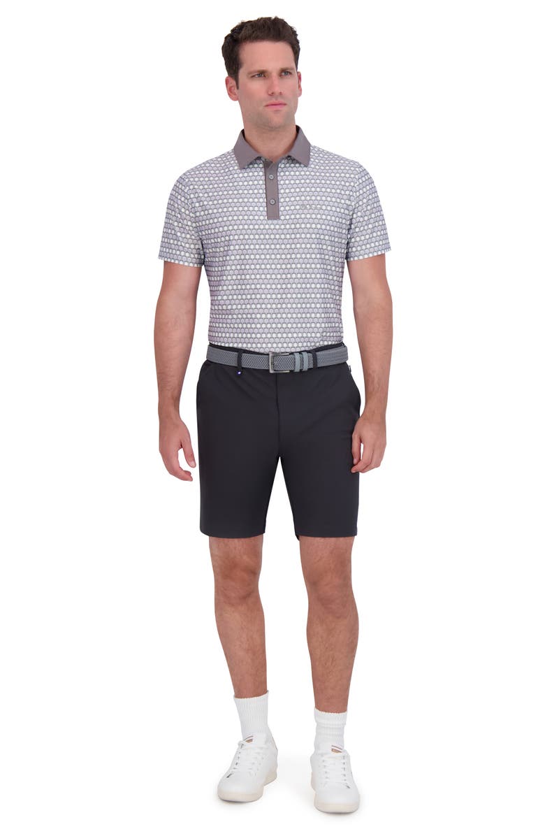 Ben Sherman Retro Geo Tech Jersey Sports Polo, Alternate, color, Grey