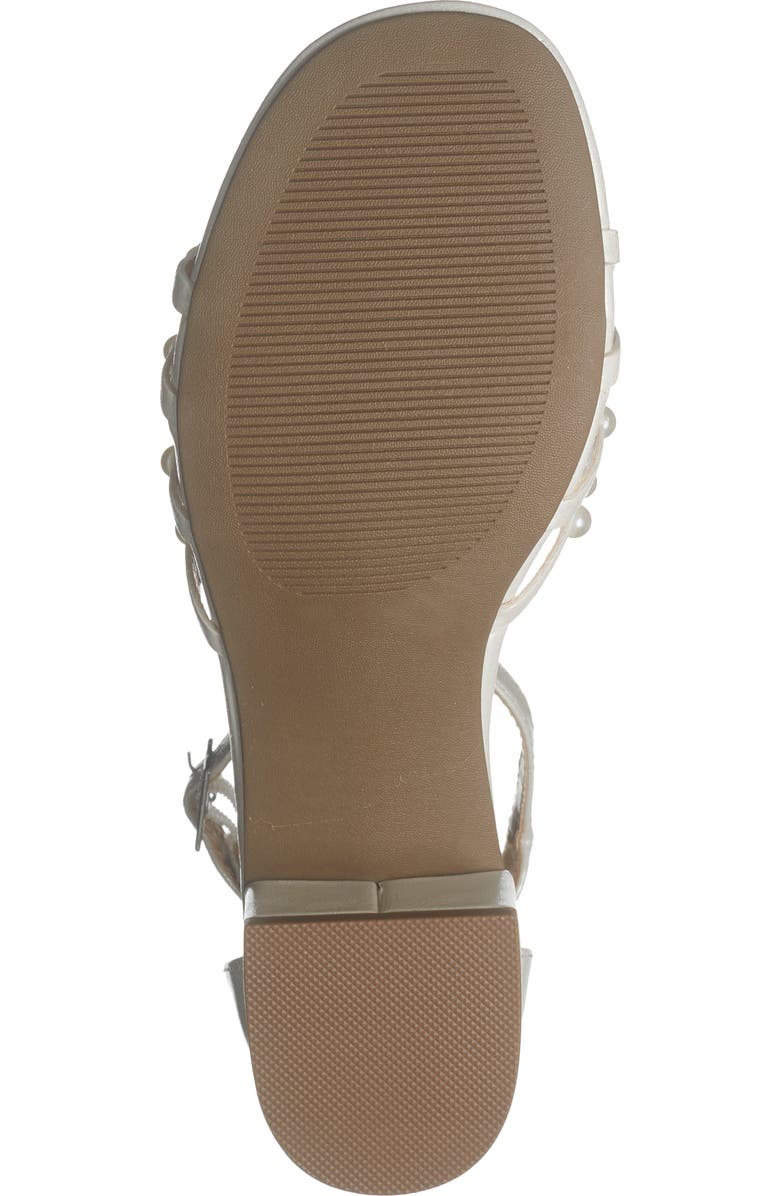 DV by Dolce Vita Kids' Gabbi Faux Pearl Sandal, Alternate, color, White