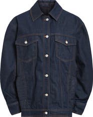 AllSaints Dillan Mixed Media Trucker Jacket