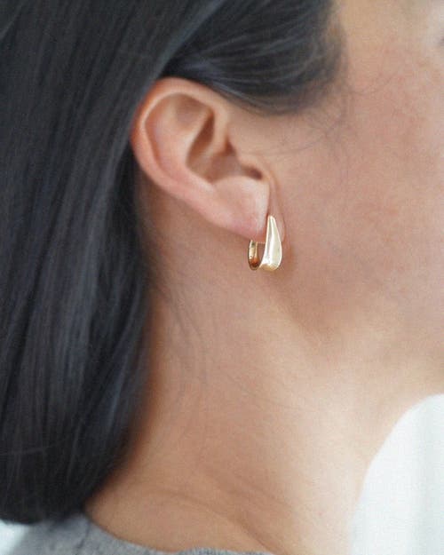 Odette New York Ancre Earrings In Brass