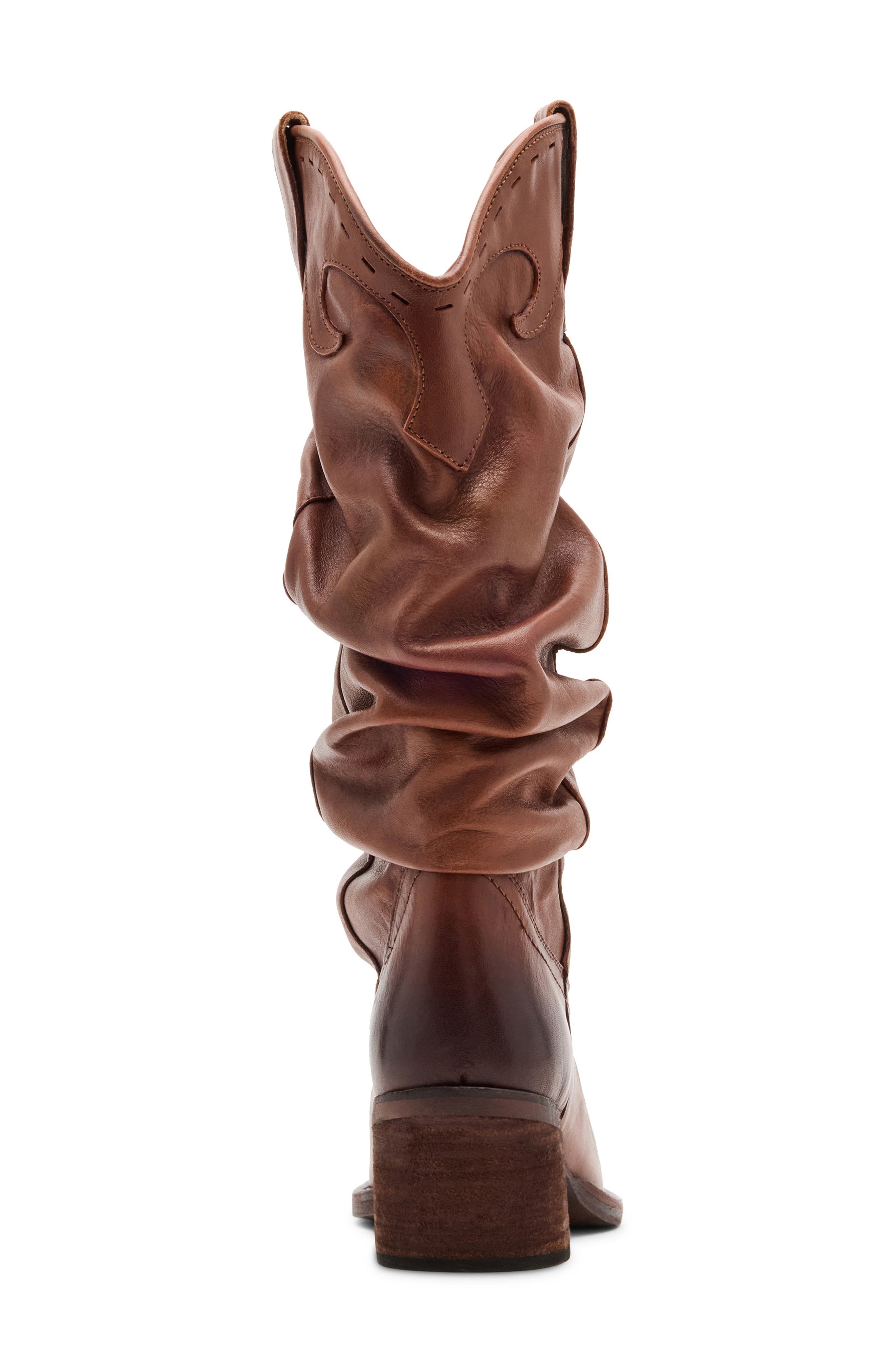 Steve Madden Stage Slouch Boot, Alternate, color, Cognac Leather