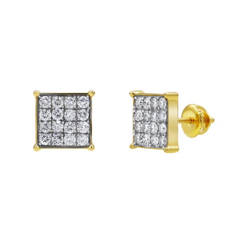 VIP Room 14K Yellow Gold Diamond Stud Earrings - 0.70ct.