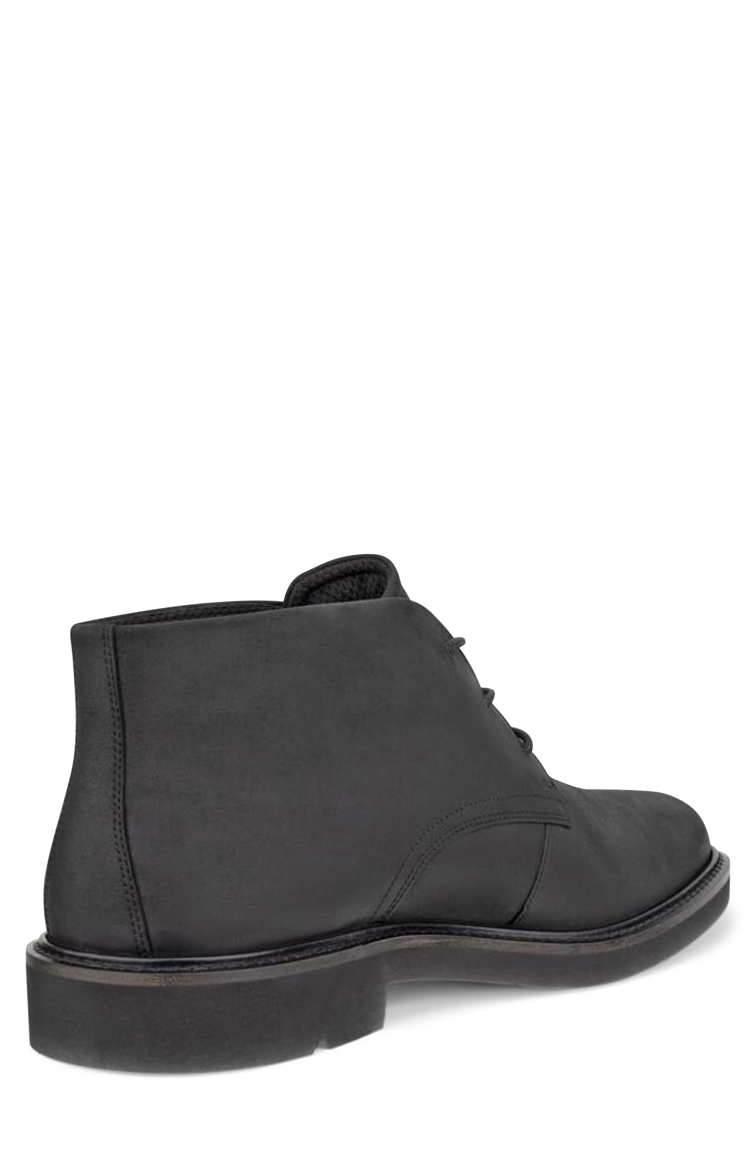 ECCO Metropole London Waterproof Suede Chukka Boot, Alternate, color, Black