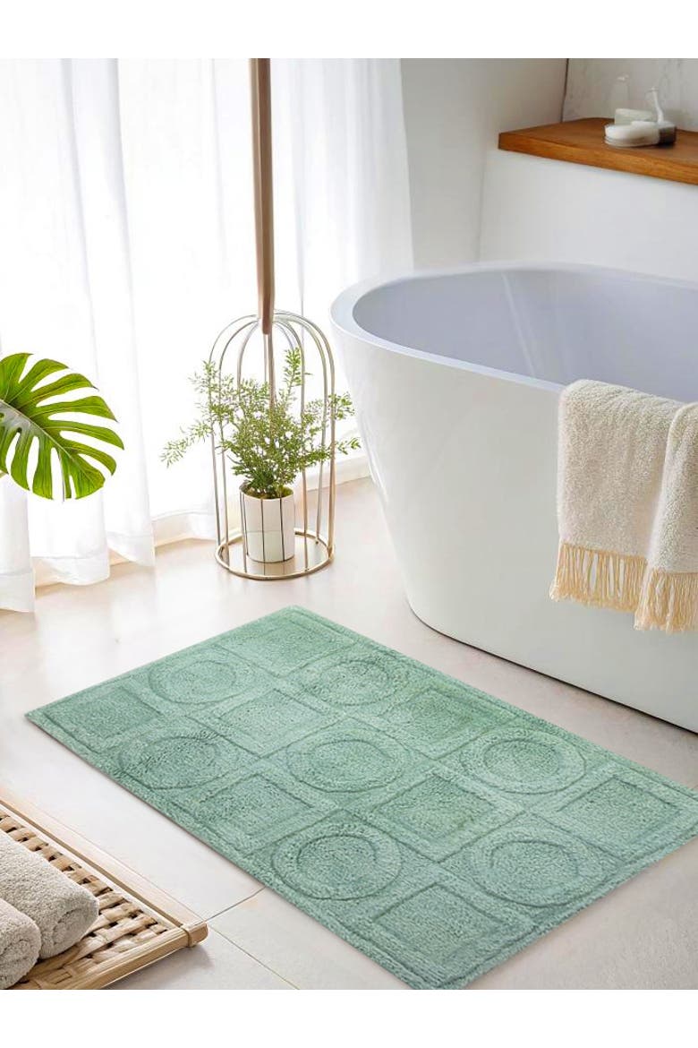Almaty Bath Mat 24"X36", Alternate, color, Teal