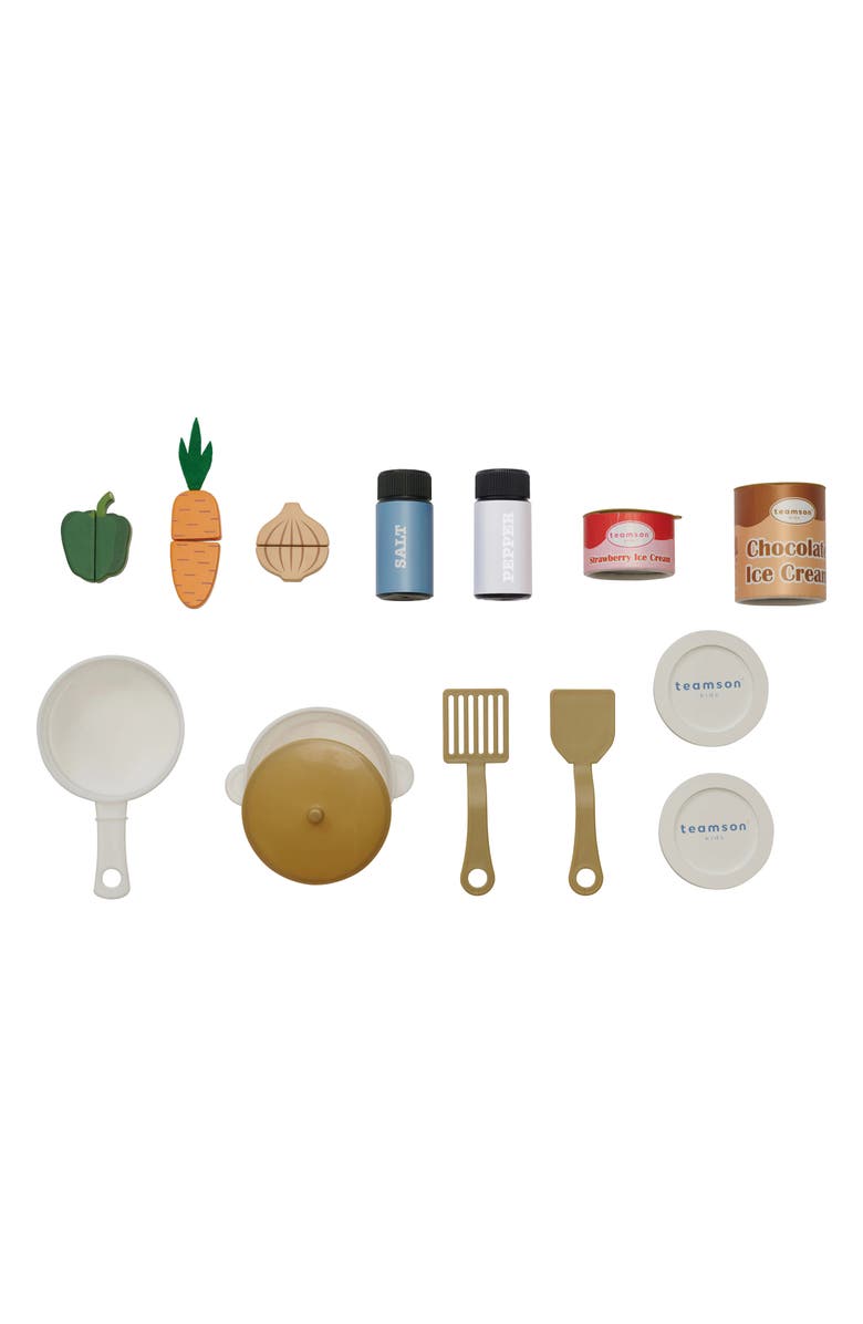 Teamson Kids Little Chef Normandie Play Kitchen & Accessories, Alternate, color, Blue